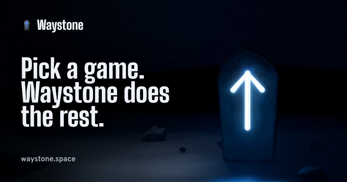 Waystone — free game launcher for Windows